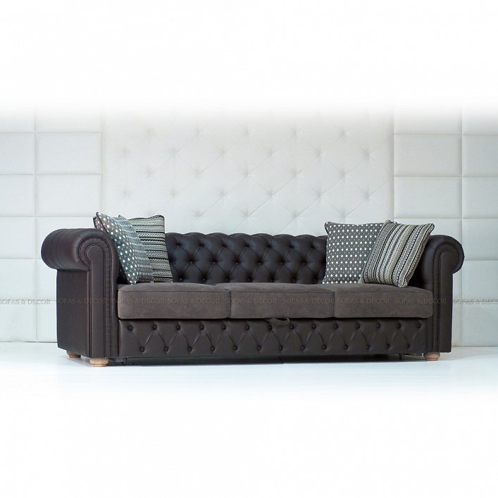 Диван Честерфилд SD-325 с механизмом трансформации по проекту Sofas&Decor изготовление на заказ